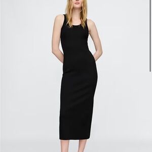 GAP Elegant Black Sleeveless Midi Dress